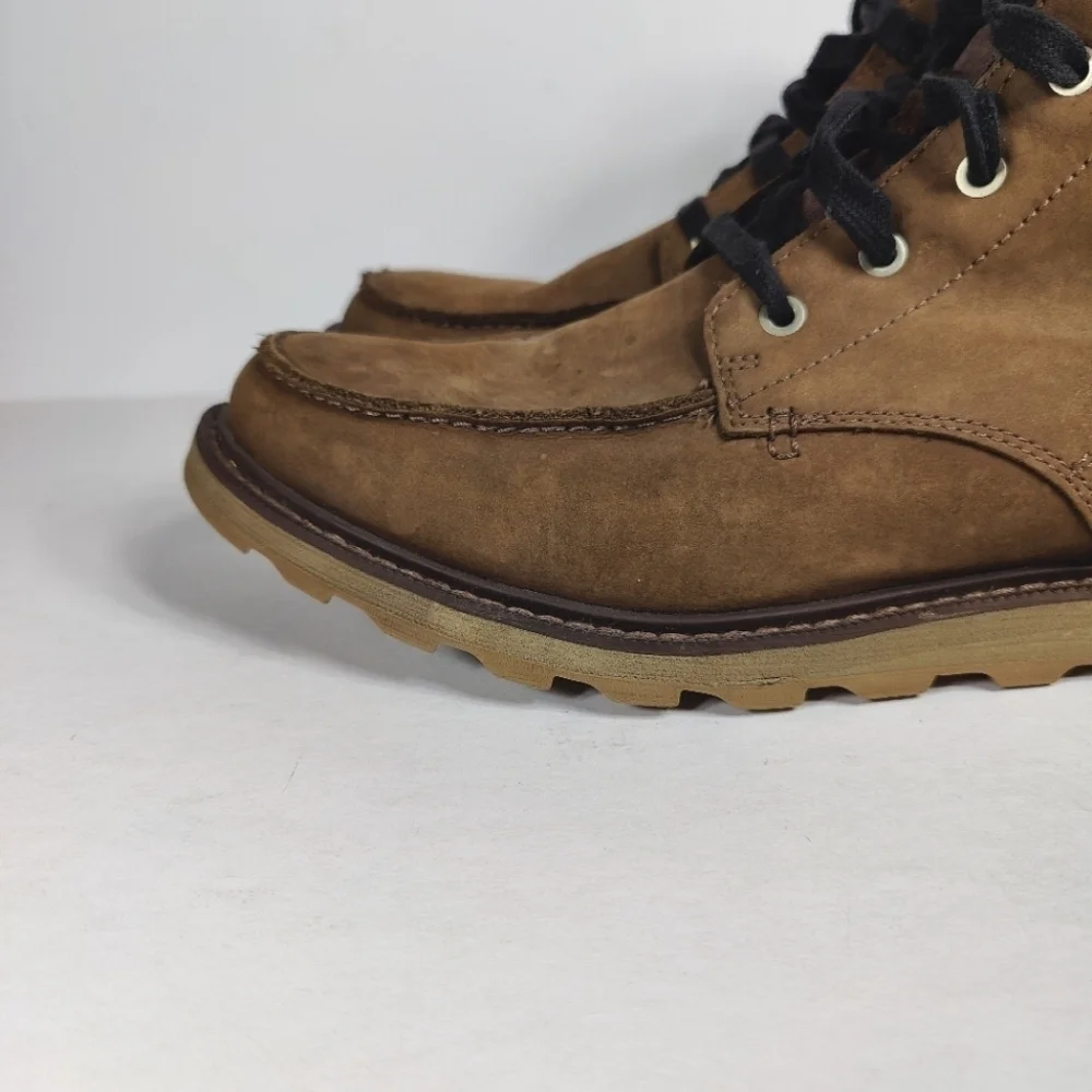 Sorel Madson Waterproof Leather Boots Brown/Black Men’s Shoes Size 11